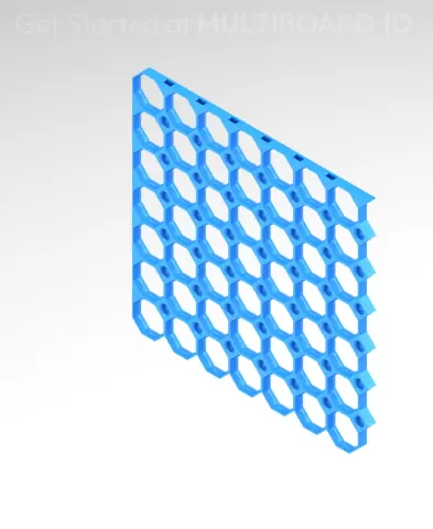 7x7 MU - Top Left Grid Interfitted - MultiBoard Octagon Plate