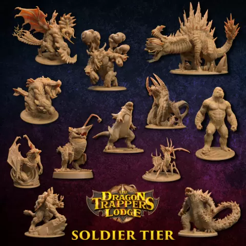 Kaiju of the Rift | Soldier Tier | PRESUPPORTED | Legacy Models Included by The Dragon Trappers Lodge
