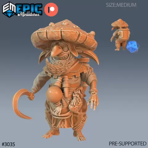 Mushroom Goblin / Fungus Goblinoid / Infested Ogre / Fungi Beast / Forest Warrior / Siege Servant by Epic-Miniatures