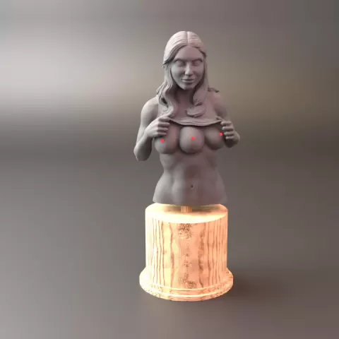 three breasts Bust by Crosslances
