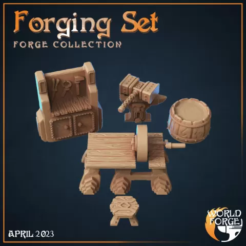 Dwarven Forging Set by Embernell Studio