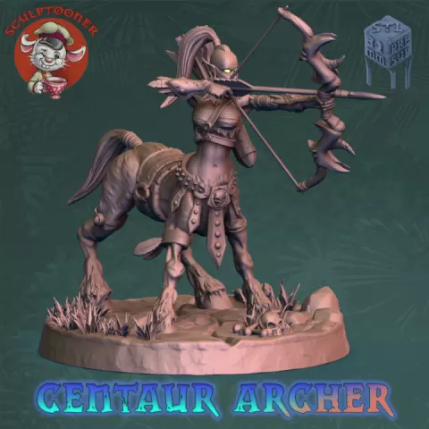 Centaur Archer - aiming by SCULPTOONER