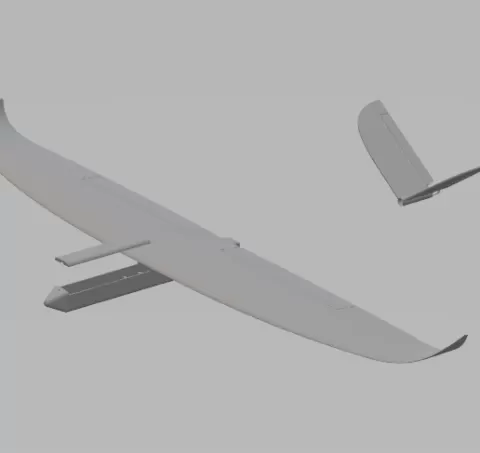 rc glider 1m