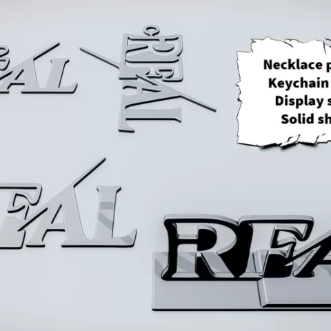 REAL Slash Word Sign