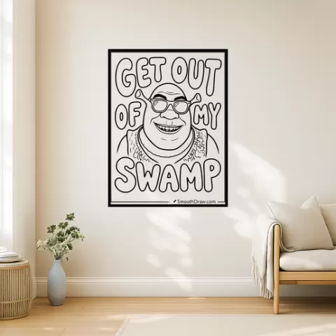 Shrek The Tower Wall Art Framed