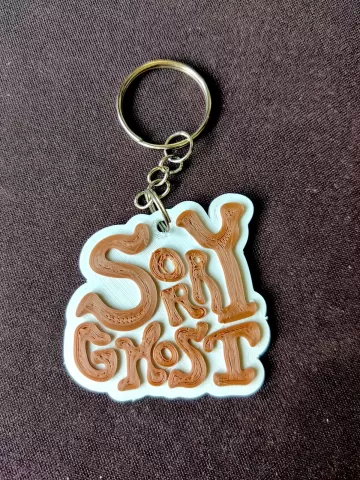 Sorry Ghost keychain