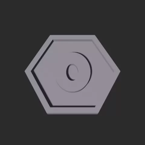 Zero Hexagon – 3D Printable Game Token