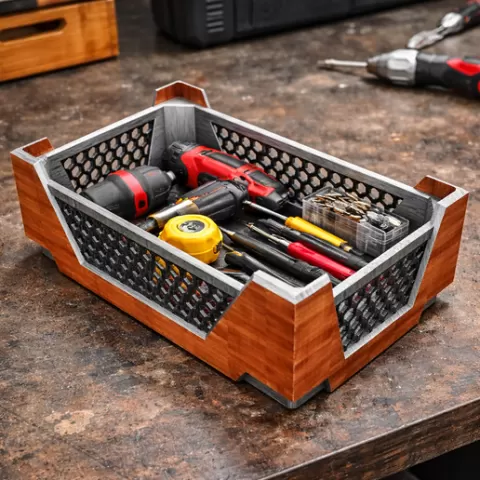 Modular Desk Organizer System | Stackable Storage STL