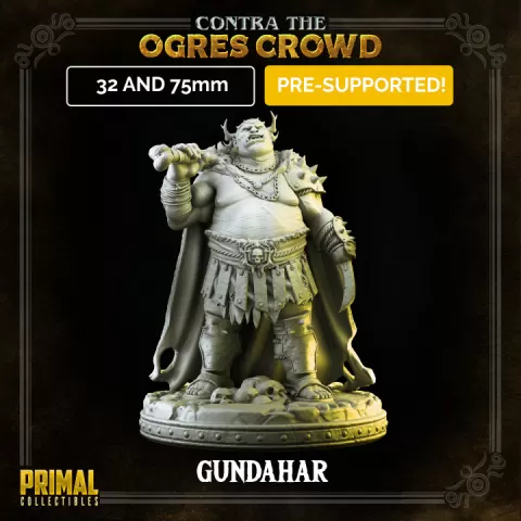 Boss Ogre lord - Gundahar - CONTRA THE OGRES CROWD - MASTERS OF DUNGEONS QUEST by PRIMAL Collectibles