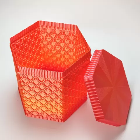 Candy Hearts Gift Boxes (vase mode and regular) by Clockspring