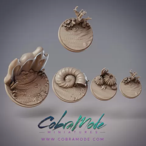 Seashells Base Pack 4pcs (Supportless) by CobraMode