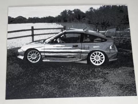 Honda Crx by the lake Hueforge Art