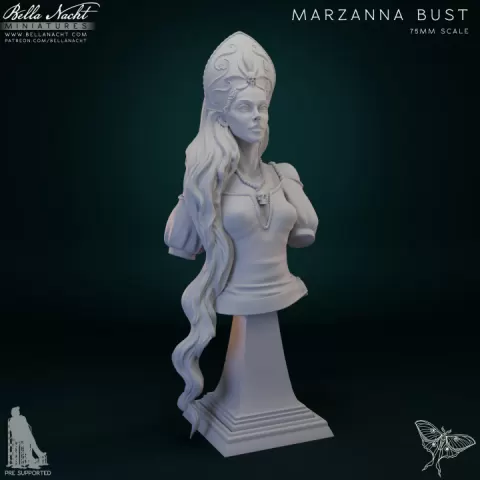 Marzanna Bust | Goddess of Winter and Death by Bella Nacht Minis