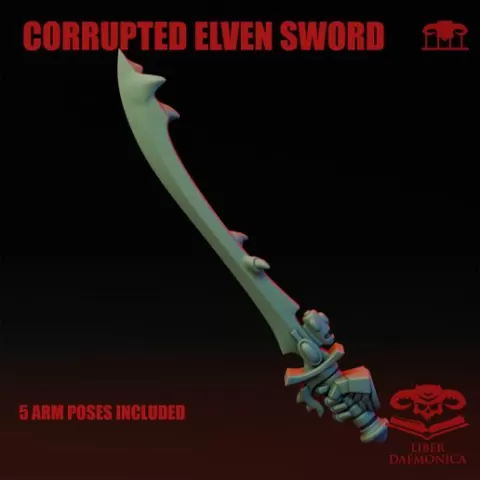 Corrupted elven sword