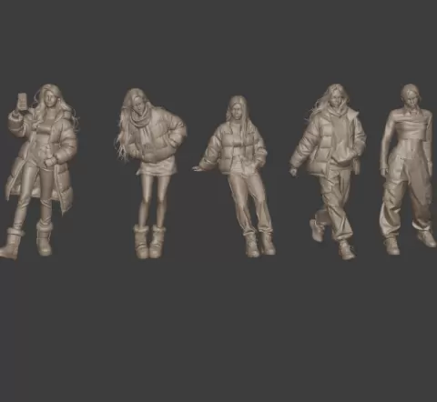 1/64 Urban Female Characters Bundle