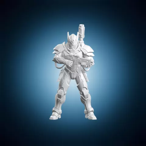 Armored Sci-Fi Soldier