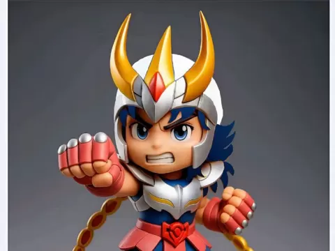 ikki de fenix - Saint Seiya Chibi Edition (High Detail STL) - Valarauko Tavares
