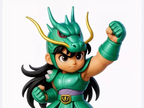 Shiryu de Dragão - Saint Seiya Chibi Edition (High Detail ST - Valarauko Tavares