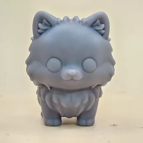 Cute Pomeranian Dog STL - Kawaii Puppy Miniature for 3D Printing