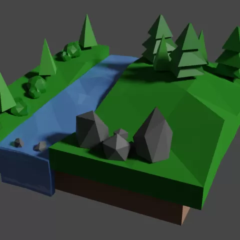 Low Poly Forest by Emi