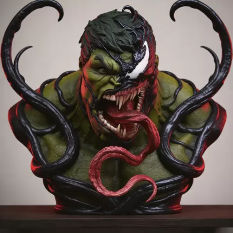 Hulk Venomized Bust