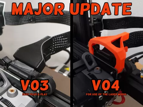 Ender 3 S1 cable holder/guide | Pro | laser modul