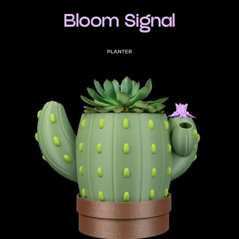 Bloom Signal - Planter by Stlflix