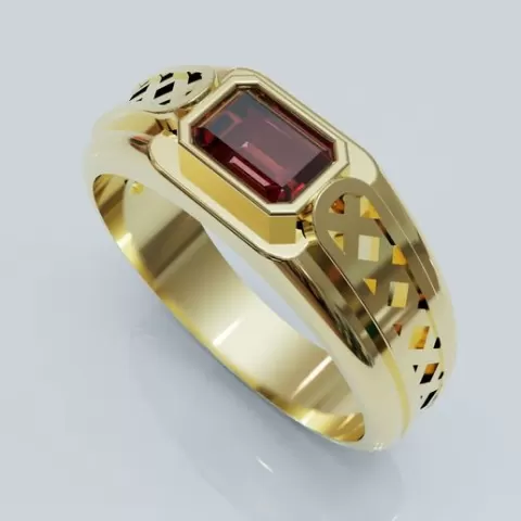 Titan Red Gem Ring