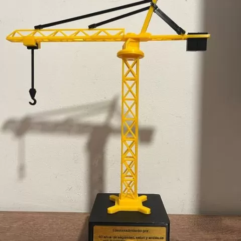 Tower crane trophy