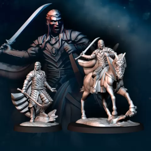 Lord of Bloody High Elves - Foot and Mounted | Bloody Elves | Davale Games | Fantasy by Davale Games ©