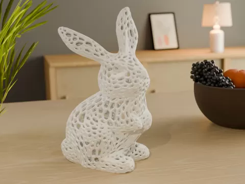 Voronoi Easter Bunny