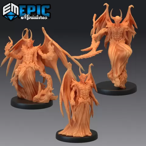 Devil Duke Set / Hell Warrior / Demon Spawn / Evil Lord / Abyss Encounter by Epic-Miniatures