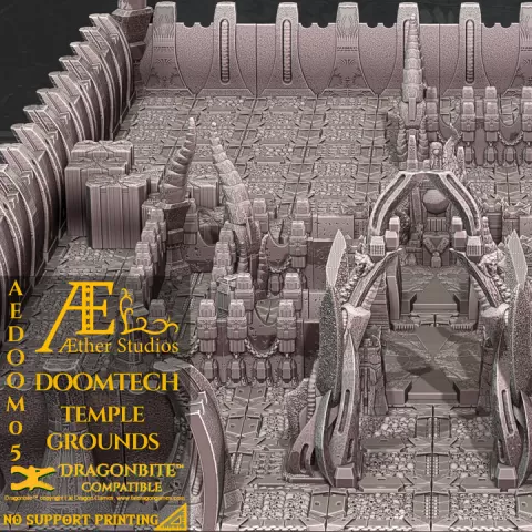 AEDOOM05 – Temple Grounds by Aether Studios
