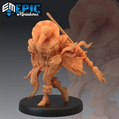 Noble Crane Folk Greeting / Classic Avian Humanoid / Giant Raven / Mysterious Bird Encounter by Epic-Miniatures