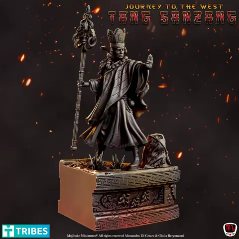 Tang Sanzang, Journey to the West Diorama (Pre-supported) by Mojibake Collectibles