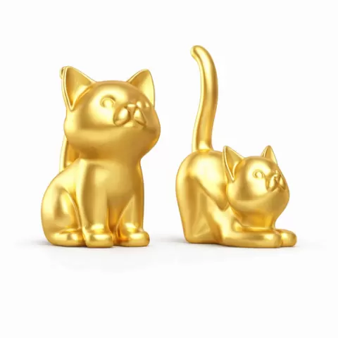 🐾 Cat Duo figurine/ring holder– 3D Printable Files 🐾