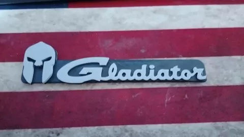 Gladiator Helmet and script multi color