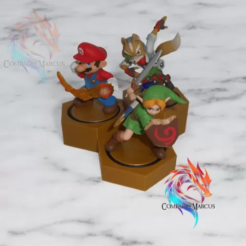Amiibo Hexagon Display / No supports