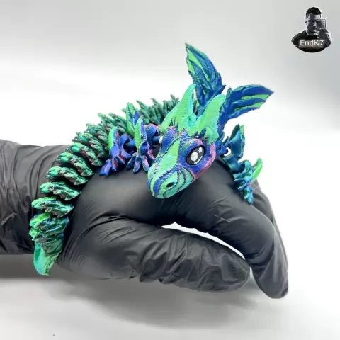 Majestic Baby Dragon 🐉 - Articulated - Print in Place - No Supports