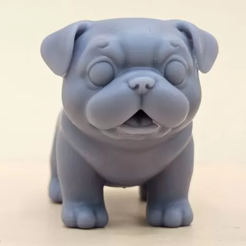 Cute English Bulldog Dog STL - kawaii Puppy Miniature for 3D Printing