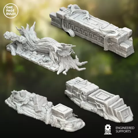 Saurians Small Terrain by One Page Rules
