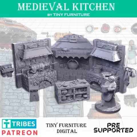 Medieval Kitchen by Tiny Furniture