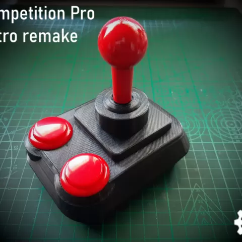 Competition Pro Remake Using Arcade Parts - STL Version! by Adam Freeman