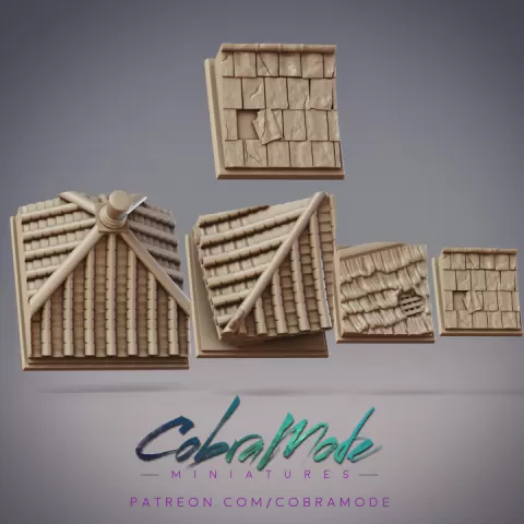 Rooftop Square Base Pack (4pcs) by CobraMode