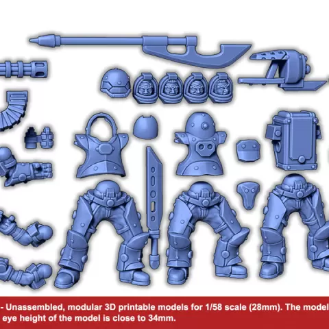 Astral Sailors - Modular Bits - Tactical Squad by Joy Games Interactive