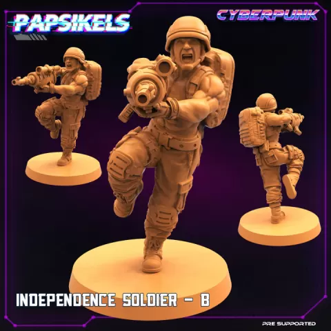 INDEPENDENCE SOLDIER - B by PAPSIKELS MINIATURES