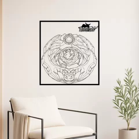Beyblade Tysons Dragoon Wall Art Framed