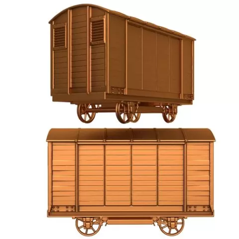 tram coach / tram coach stl / coal hopper wagon / Friends Clarabel Coach / Vintage Tram / coal wagon / Train Low Side Wagon / Old West Passenger Wagon