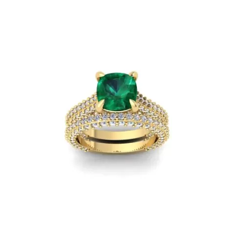 Woman Diamond Ring 3d Model 50