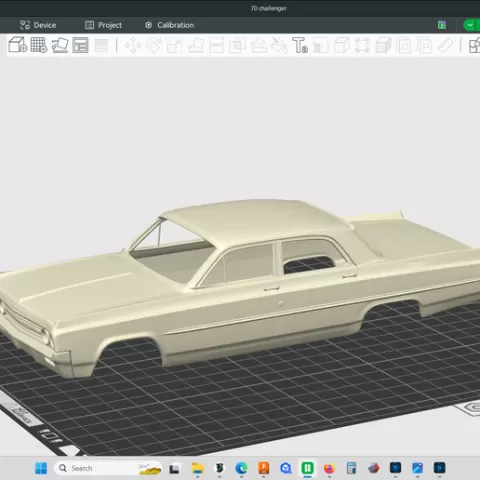 1962 Oldsmobile Dynamic 88, scale hollow shell body, clean no interior, for rc cars, lowriders, scale builds etc, stl file